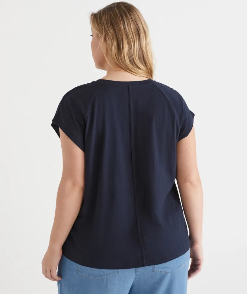 Sussan Tops|T-Shirts>Slub Swing Seam Tee