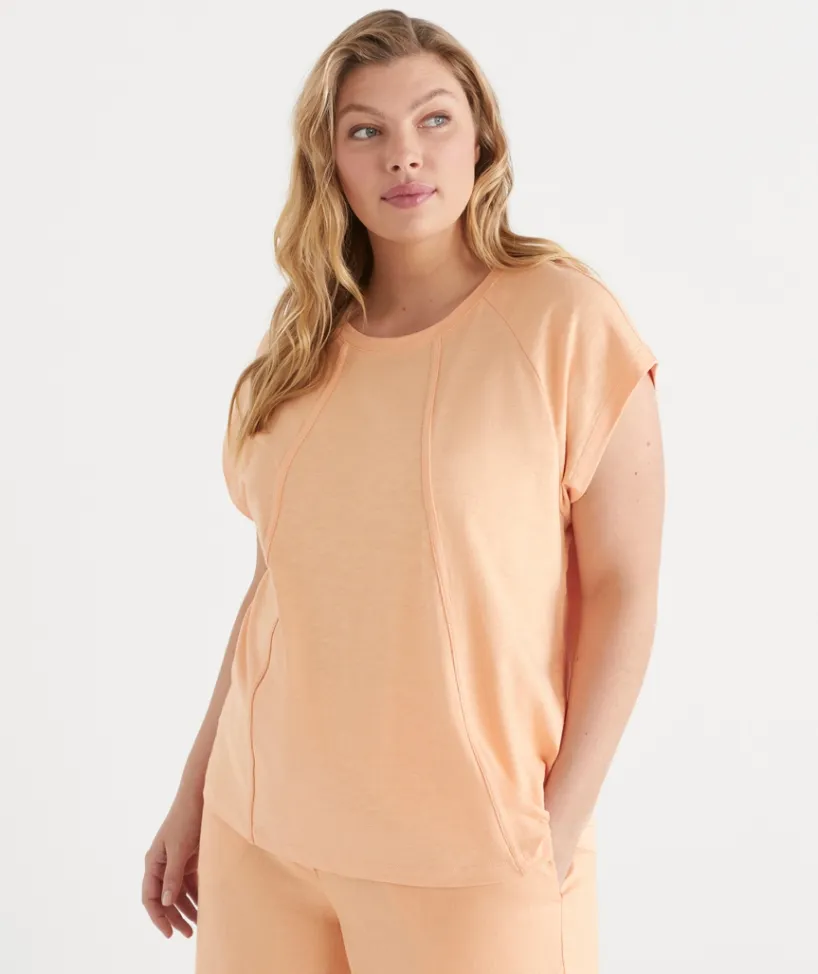 Sussan Tops|T-Shirts>Slub Swing Seam Tee