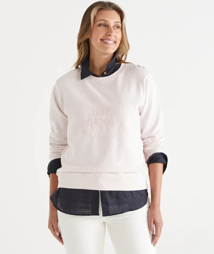 Sussan Tops|Loungewear>SOHO Embroidered Jumper