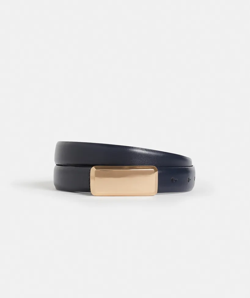 Sussan Belts>Solid Buckle Belt MIDNIGHT