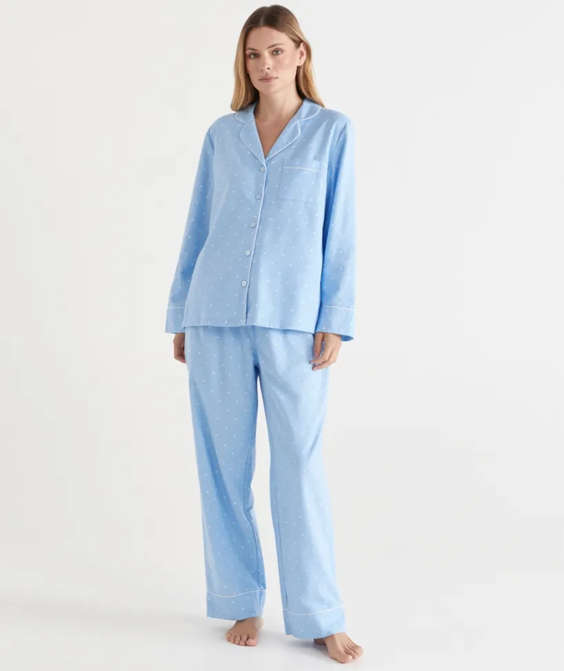 Sussan Pyjama Sets>Spot Flannelette Pyjama Set