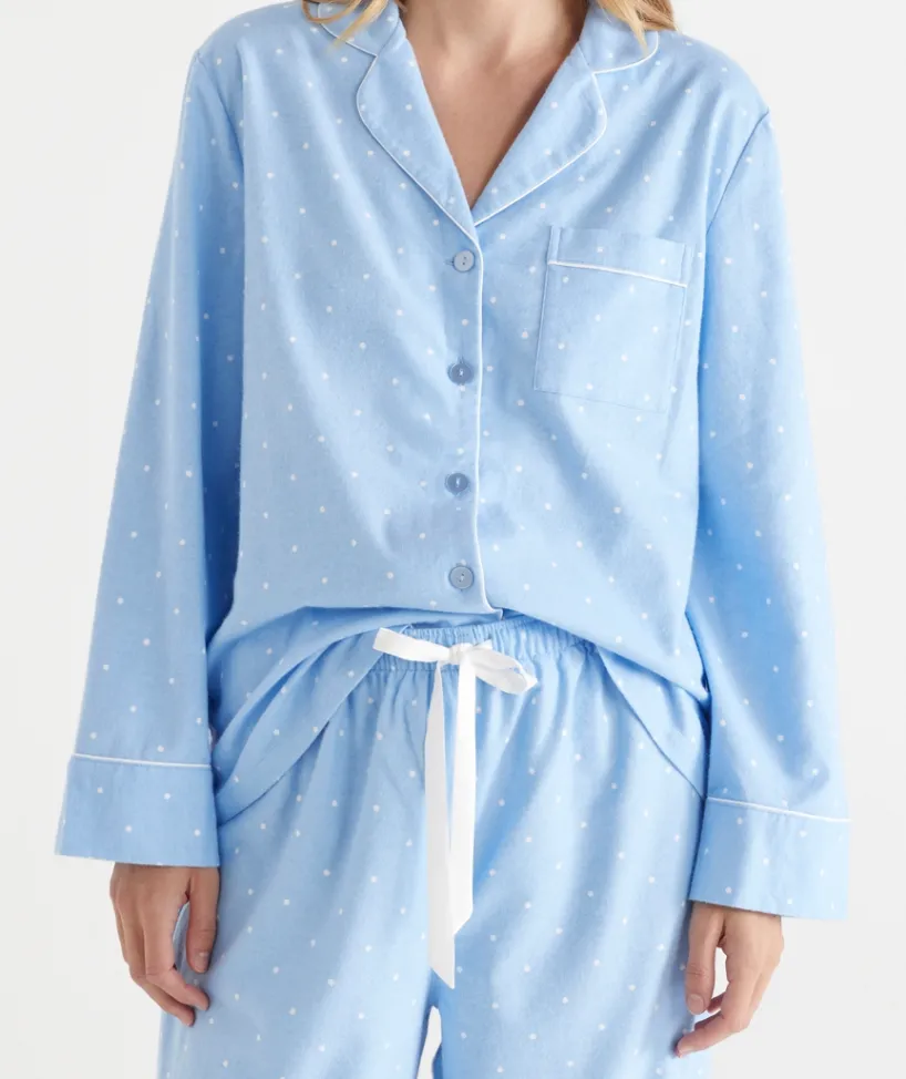 Sussan Pyjama Sets>Spot Flannelette Pyjama Set