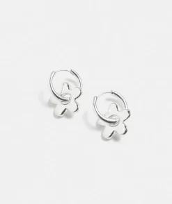 Sussan Jewellery>Sterling Flower Huggie Earring SILVER