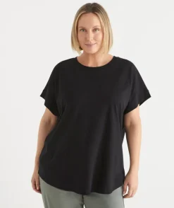 Sussan Tops|T-Shirts>Swing Short Sleeve T-Shirt