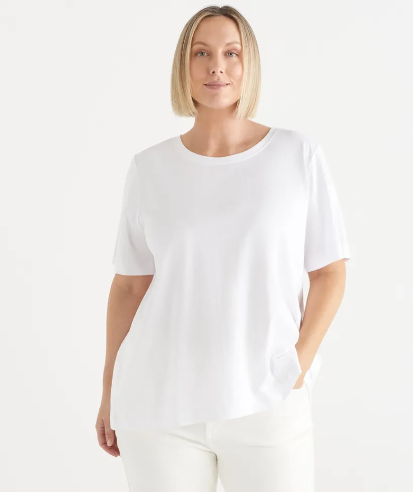 Sussan Tops|T-Shirts>Swing Short Sleeve T-Shirt