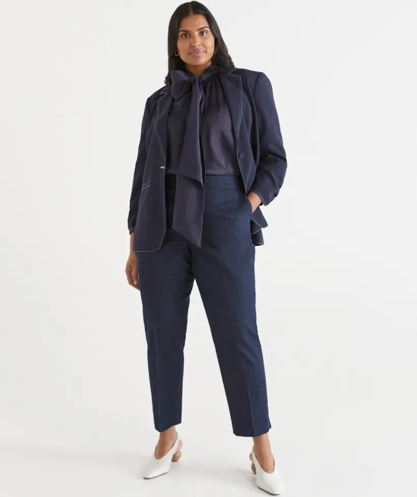 Sussan Pants>Tailored Stretch Tapered Pant - RINSE WASH