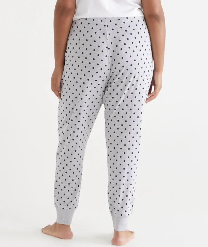 Sussan Pyjama Bottoms>Tapered Spot Print Pyjama Pant