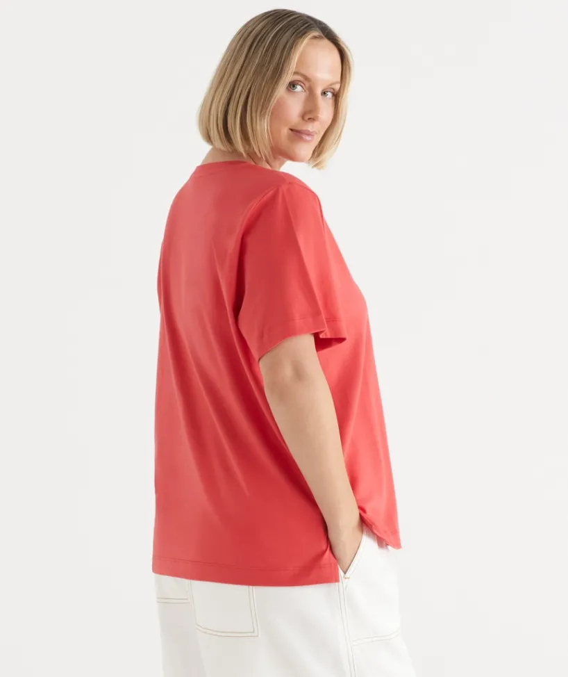 Sussan Tops|T-Shirts>This Goes With That Heritage Embroidered Tee