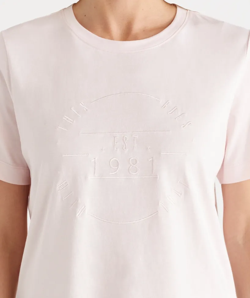 Sussan Tops|T-Shirts>This Goes With That Heritage Embroidered Tee