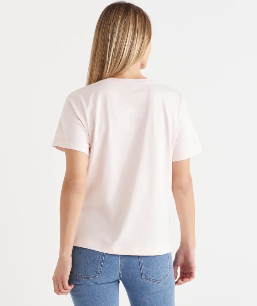 Sussan Tops|T-Shirts>This Goes With That Heritage Embroidered Tee