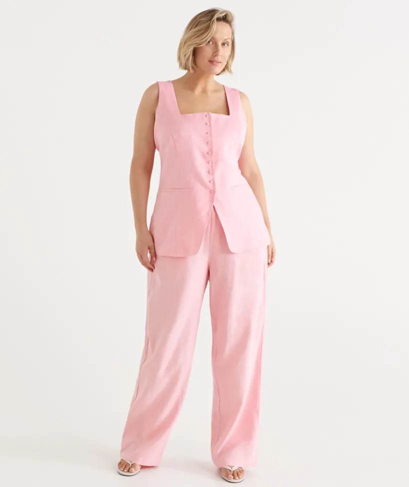 Sussan Pants|Matching Sets>Tie Waist Wide Leg Pant