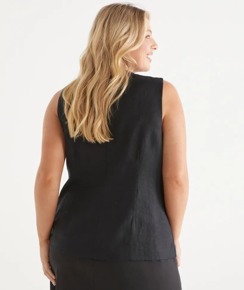 Sussan Tops>V Neck Linen Vest