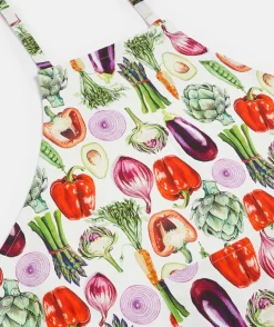 Sussan Gift & Wellbeing>Vegetable Print Apron GREEN
