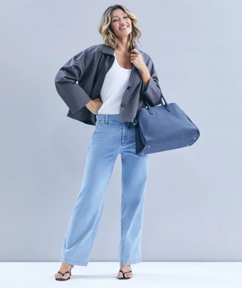 Sussan Pants|Denim>Wide Leg Jean - LIGHT WASH