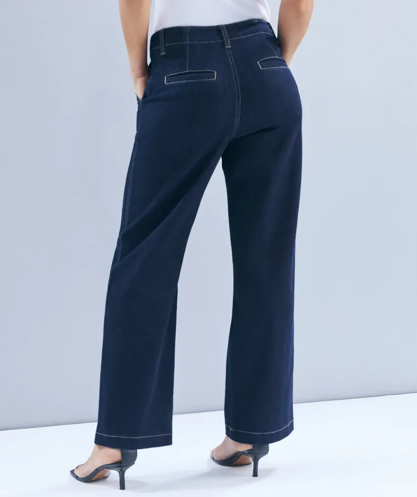 Sussan Denim|Pants>Wide Leg Jean - RINSE WASH