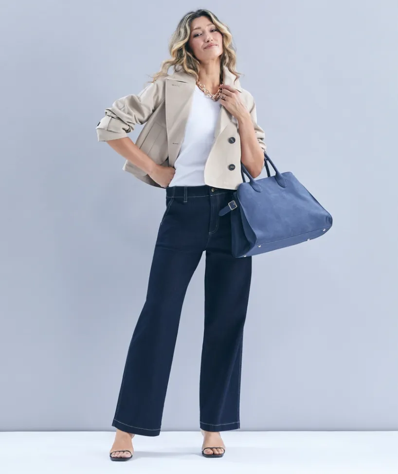 Sussan Denim|Pants>Wide Leg Jean - RINSE WASH