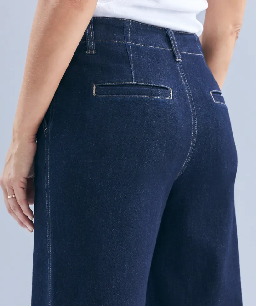 Sussan Denim|Pants>Wide Leg Jean - RINSE WASH