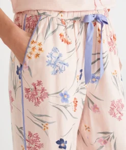 Sussan Pyjama Bottoms>Winter Bloom Floral Pyjama Pant - Pink BALLET PINK