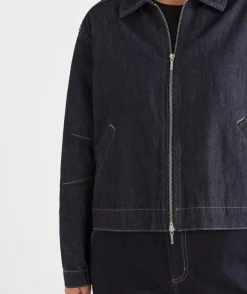 Sussan Denim|Jackets & Coats>Zip Through Denim Jacket RINSE WASH